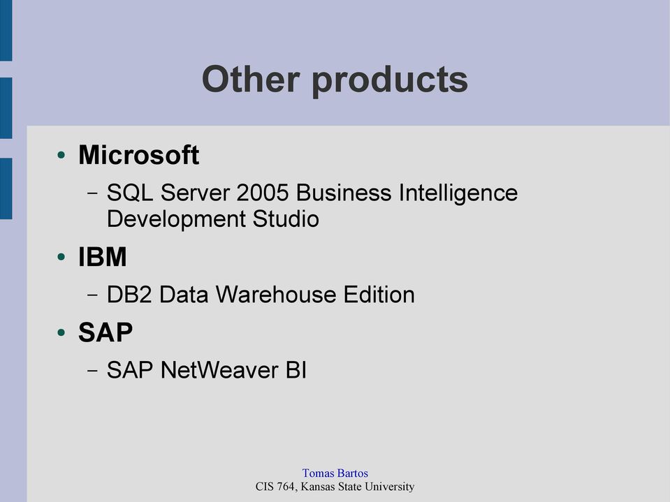 Development Studio IBM DB2 Data