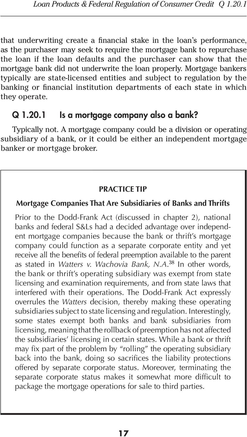 that the mortgage bank did not underwrite the loan properly.