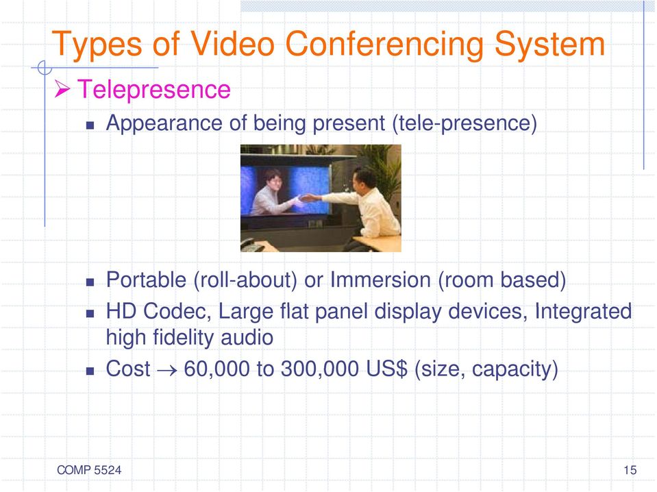 based) HD Codec, Large flat panel display devices, Integrated high