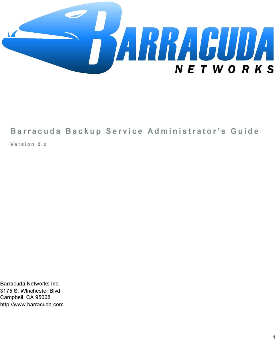 x Barracuda Networks Inc. 3175 S.