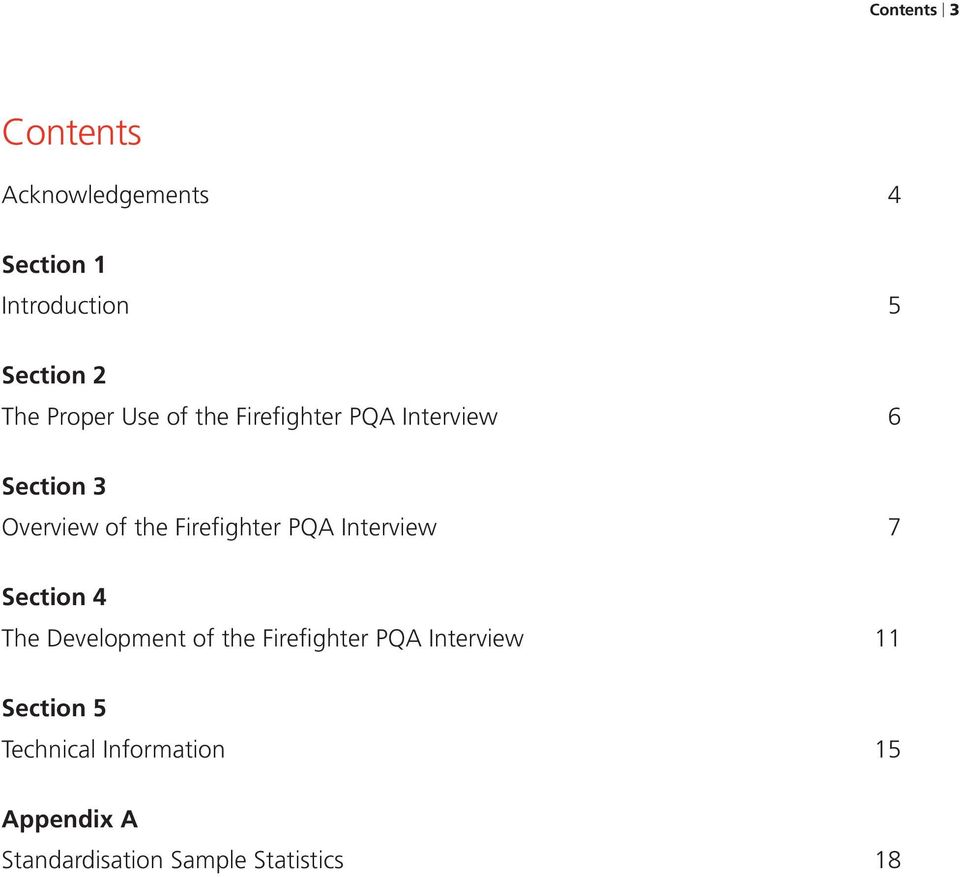 Firefighter PQA Interview 7 Section 4 The Development of the Firefighter PQA