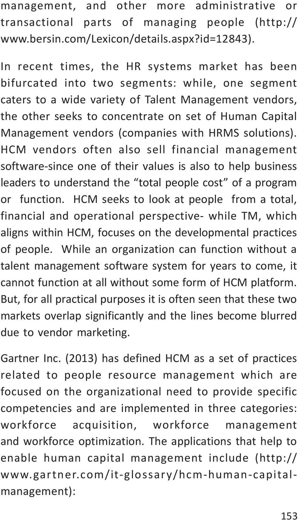 Capital Management vendors (companies with HRMS solutions).