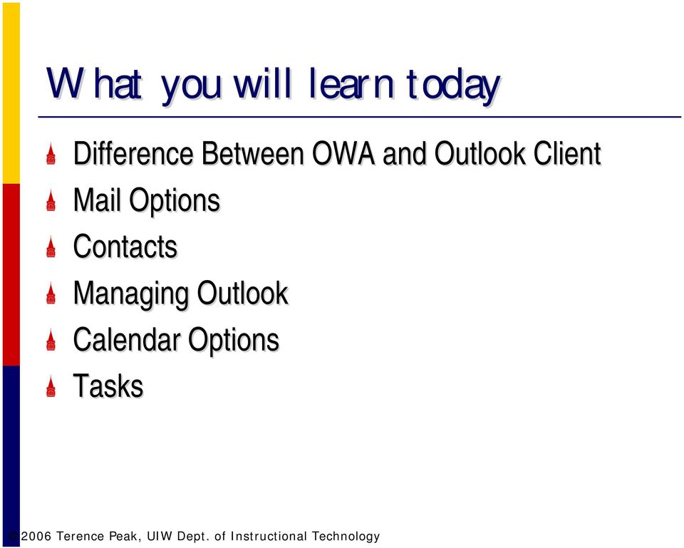 Outlook Client Mail Options