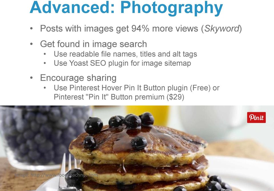plugin for image sitemap Encourage sharing Use Pinterest Hover Pin It Button