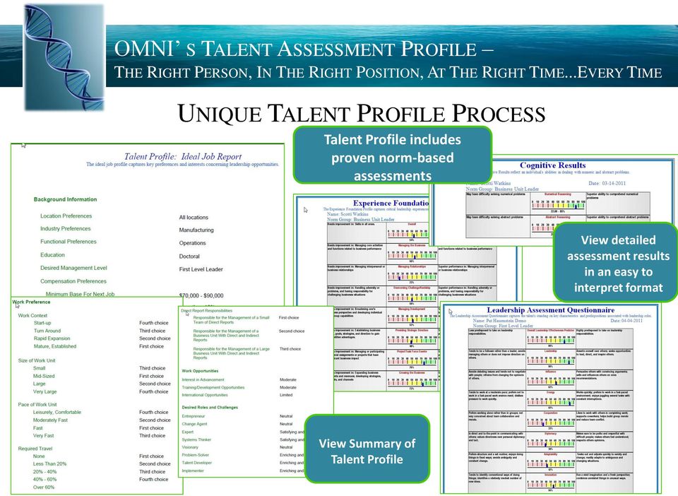 norm-based assessments View detailed assessment