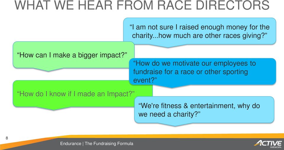 How do we motivate our employees to fundraise for a race or other sporting event?