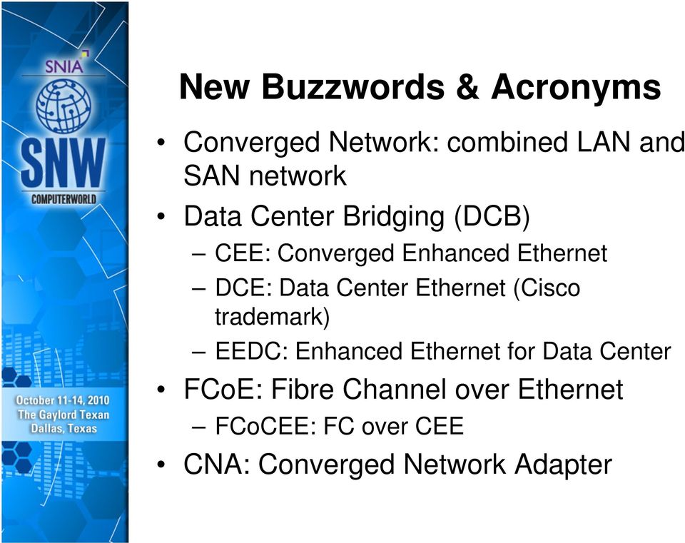 Center Ethernet (Cisco trademark) EEDC: Enhanced Ethernet for Data Center