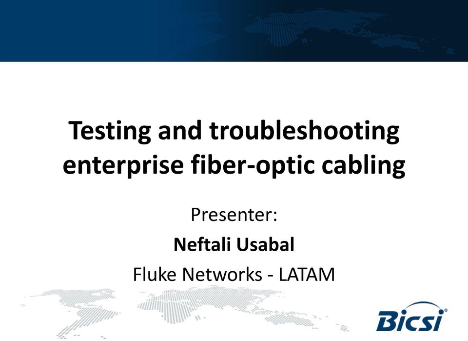 fiber-optic cabling