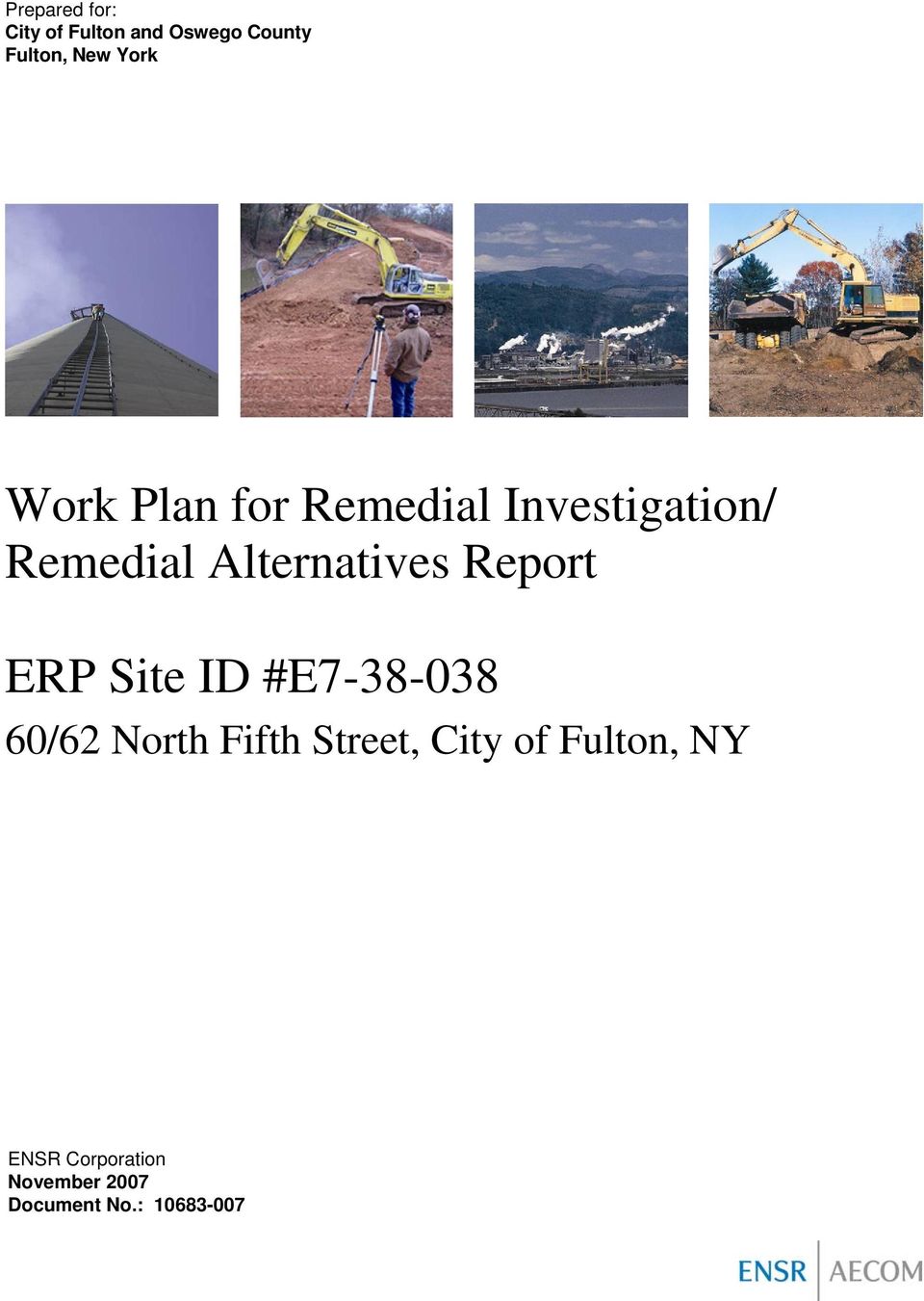 Report ERP Site ID #E7-38-038 60/62 North Fifth Street, City of