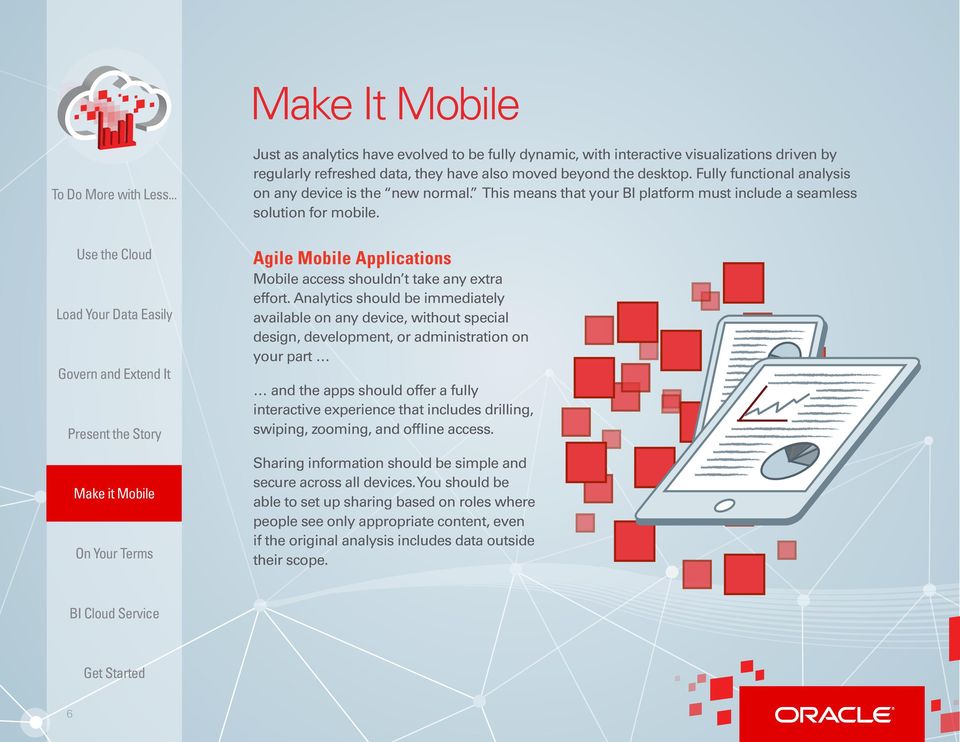 Agile Mobile Applications Mobile access shouldn t take any extra effort.