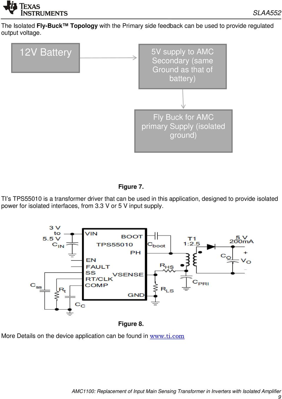 TI s TPS55010 is a transformer driver that can be used in this application, designed to provide isolated power for isolated interfaces, from 3.