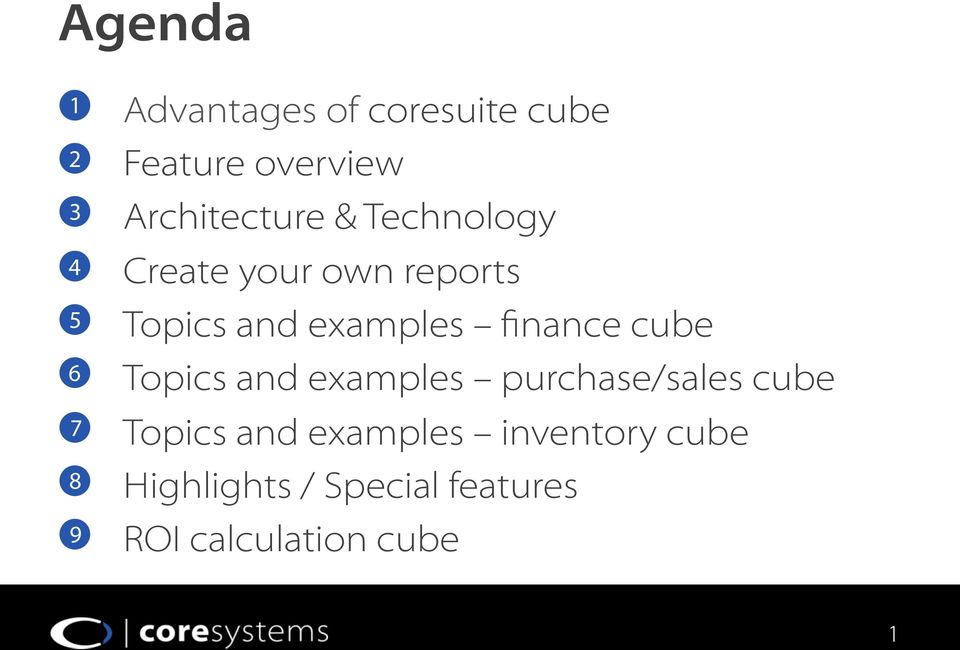 5 Topics and examples finance cube!