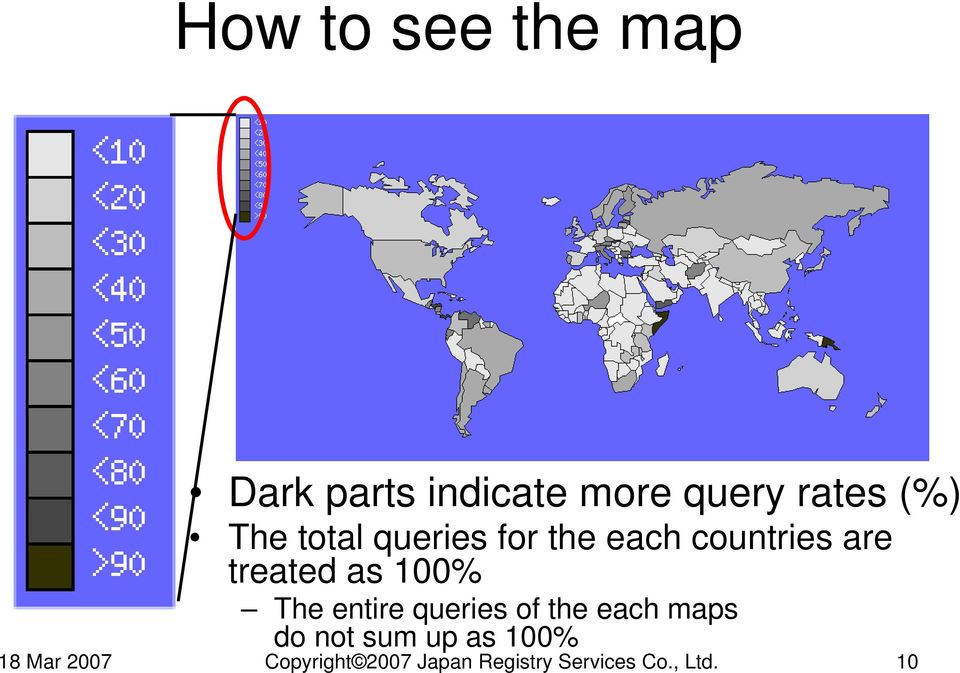 The entire queries of the each maps do not sum up as 100% 18