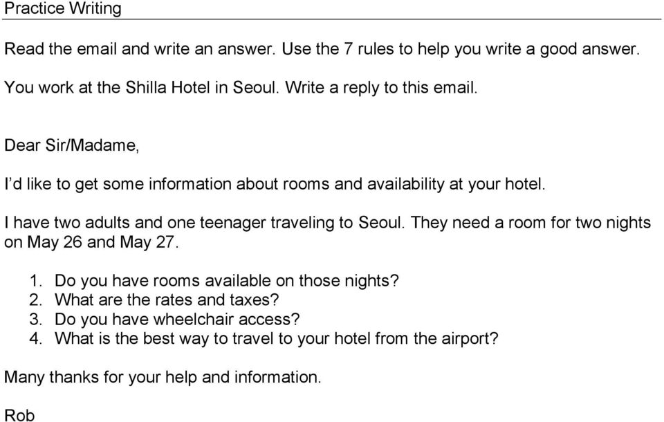 I have two adults and one teenager traveling to Seoul. They need a room for two nights on May 26 and May 27. 1.