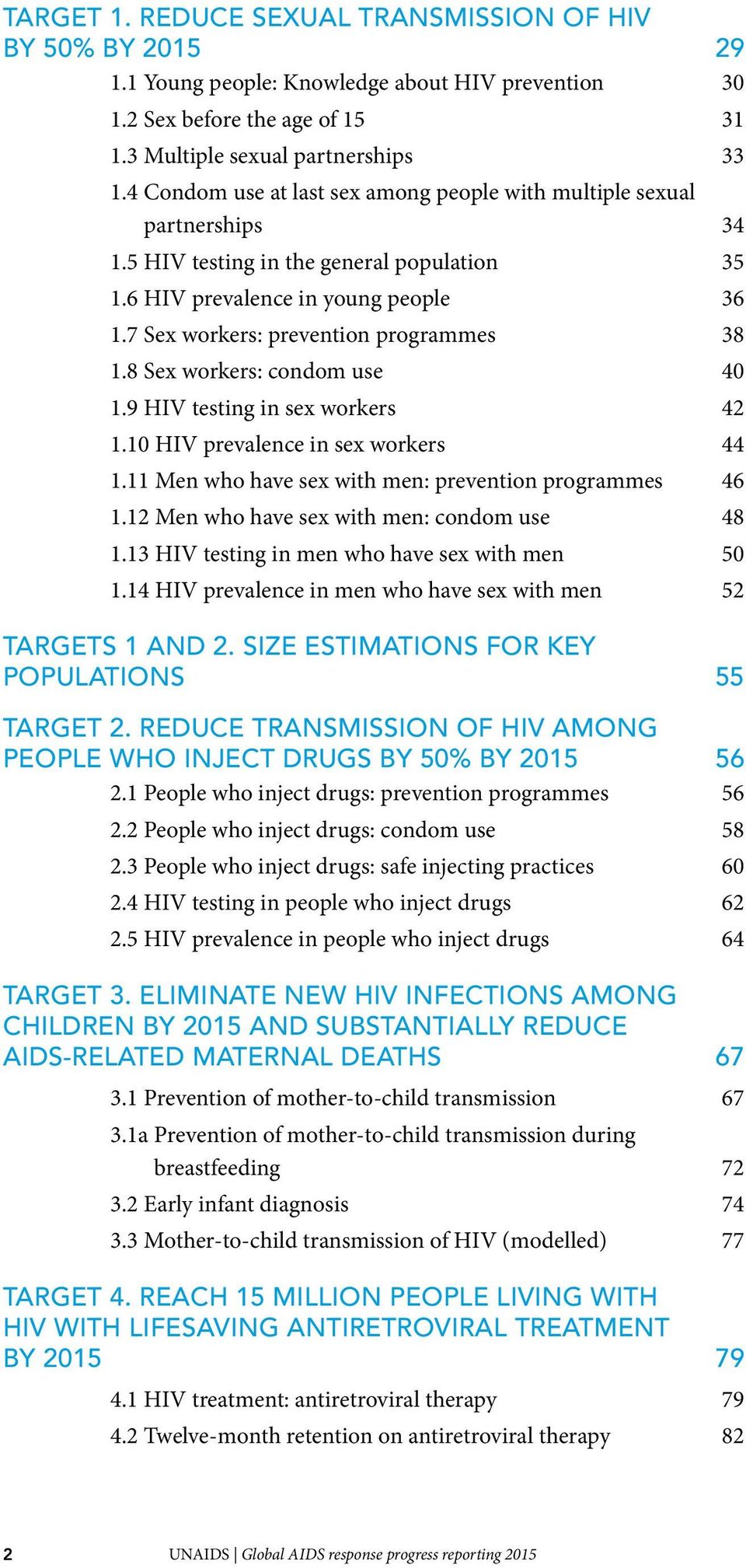 7 Sex workers: prevention programmes 38 1.8 Sex workers: condom use 40 1.9 HIV testing in sex workers 42 1.10 HIV prevalence in sex workers 44 1.