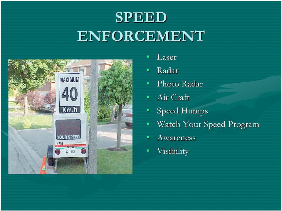 Speed Humps Watch Your
