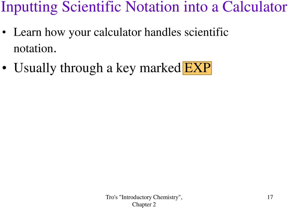 calculator handles scientific