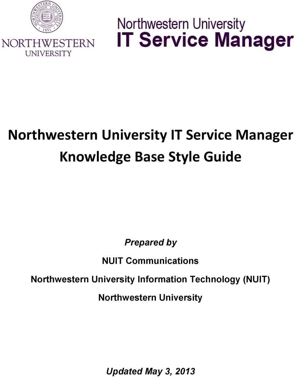 Communications Northwestern University