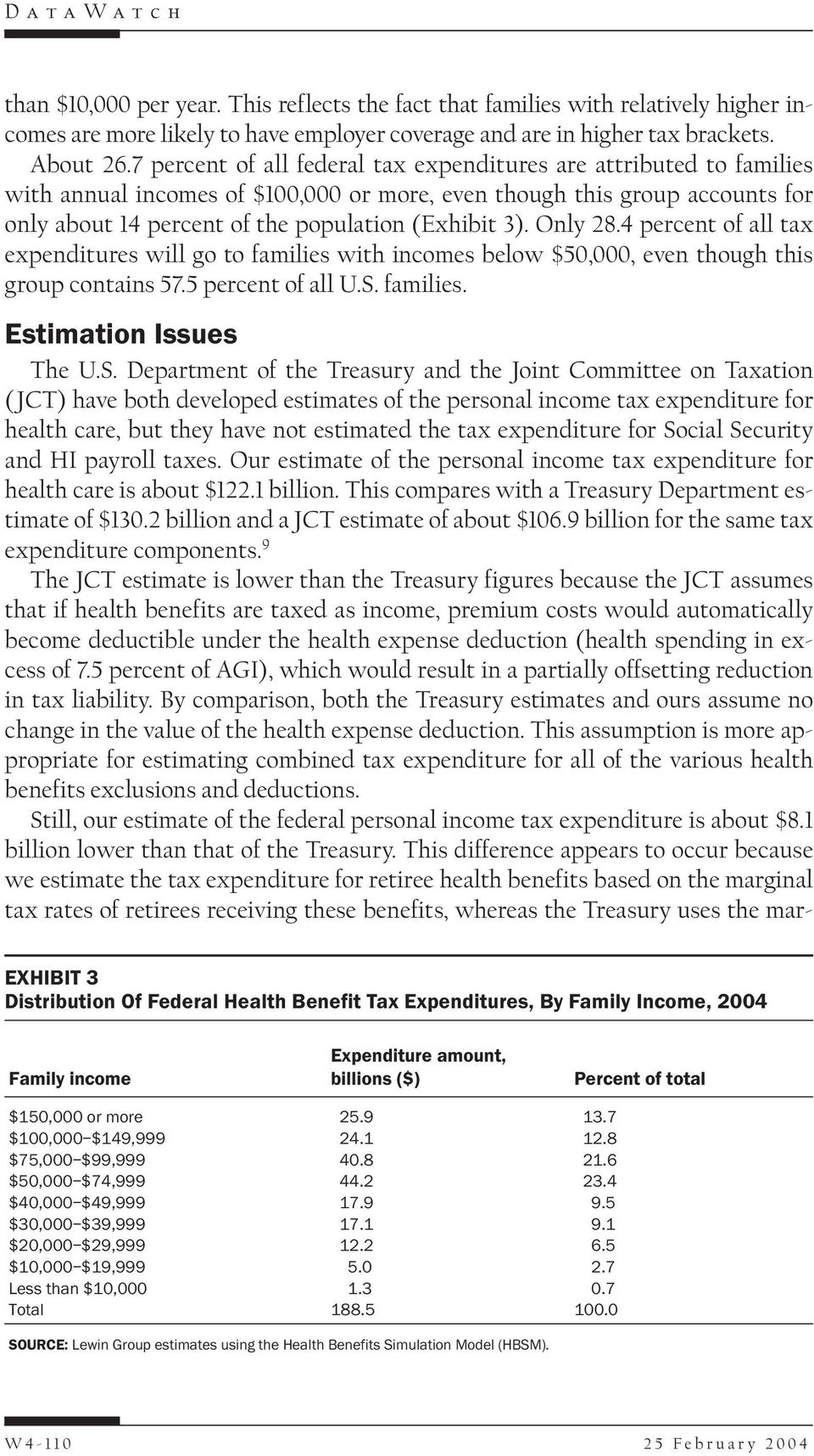 Only 28.4 percent of all tax expenditures will go to families with incomes below $50,000, even though this group contains 57.5 percent of all U.S.
