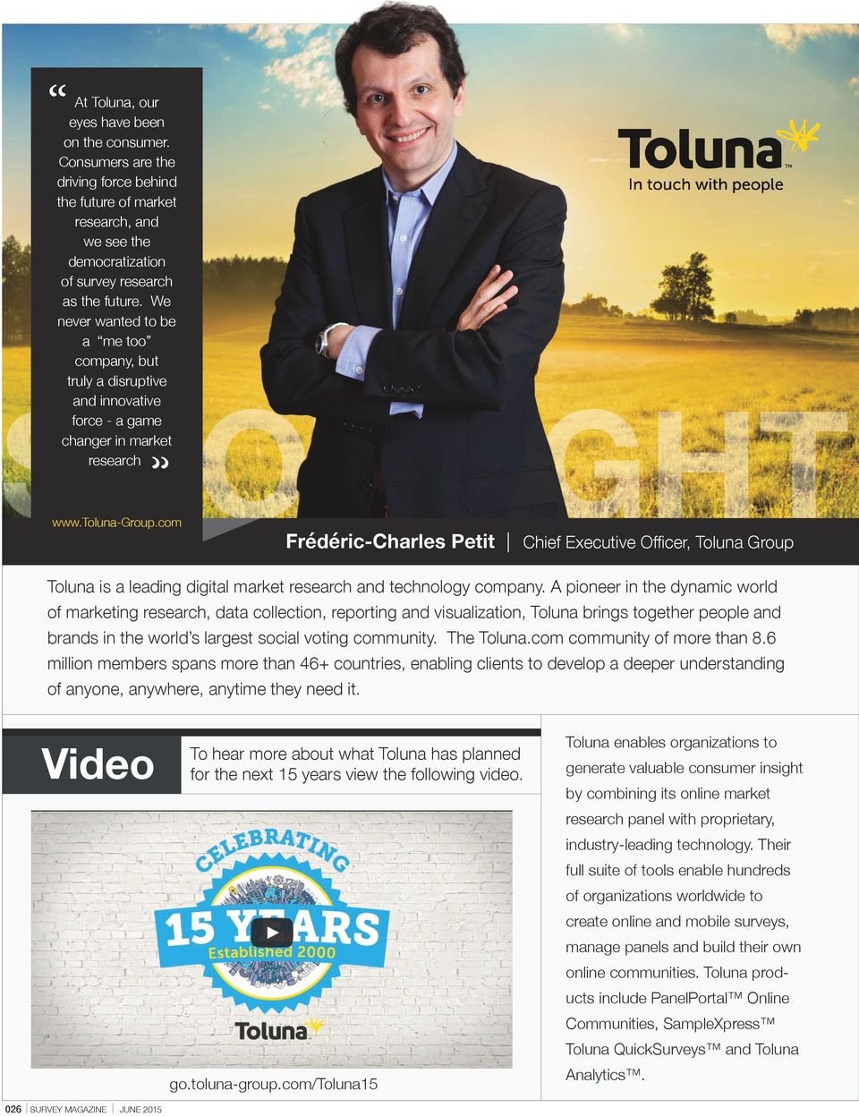 com Toluna is a leading digital market research and technology company.