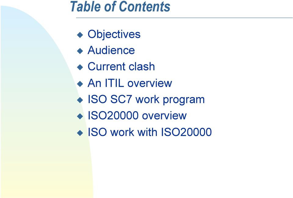 overview ISO SC7 work program