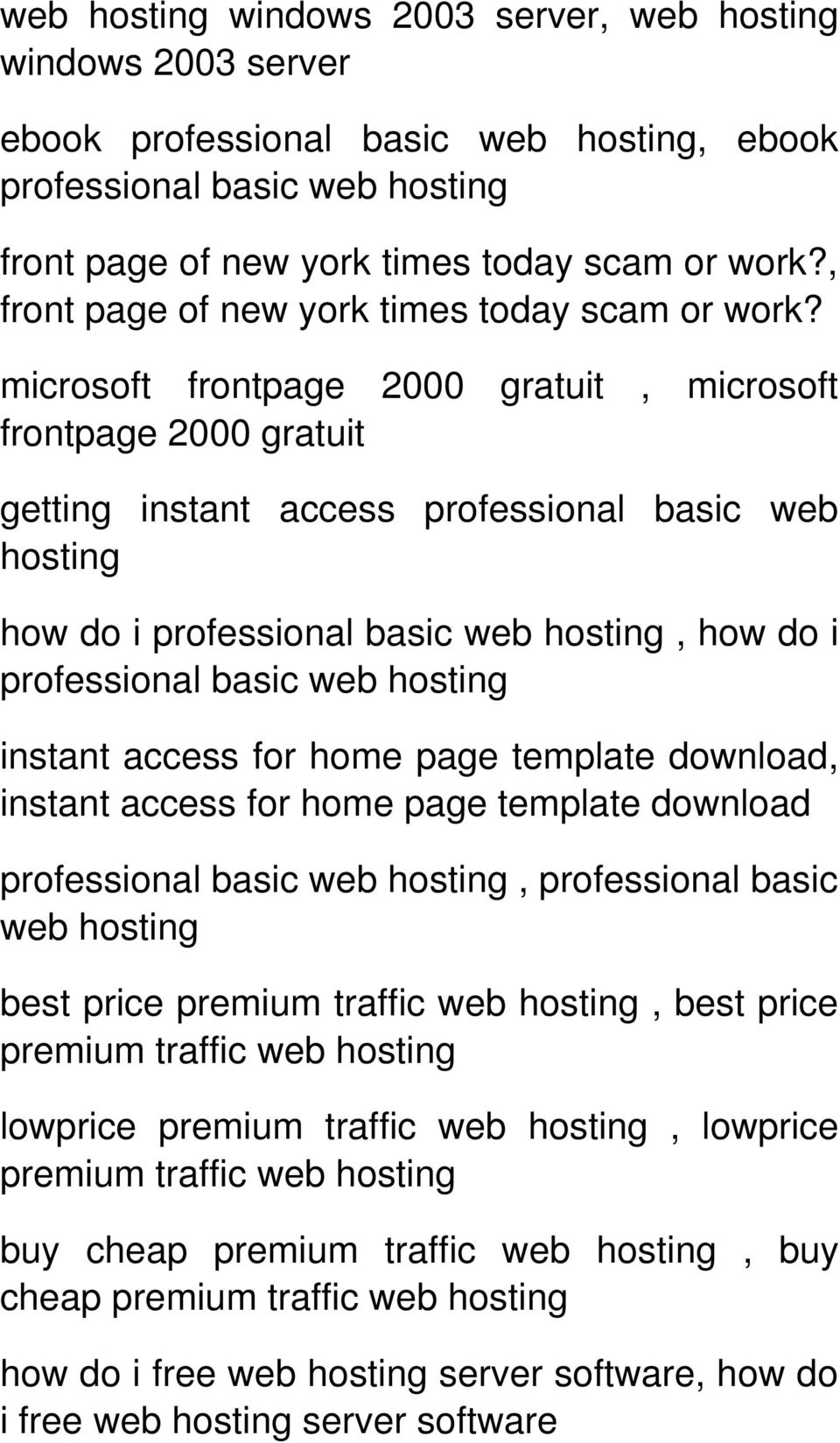 microsoft frontpage 2000 gratuit, microsoft frontpage 2000 gratuit getting instant access professional basic web hosting how do i professional basic web hosting, how do i professional basic web