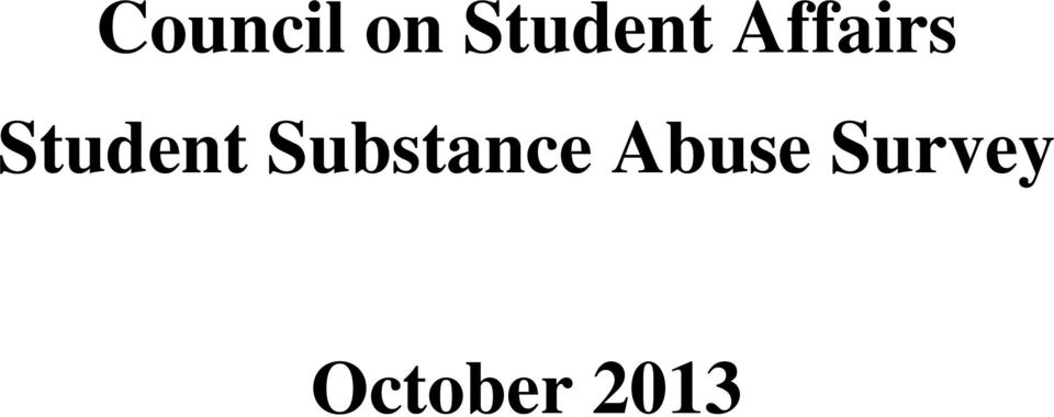 Student Substance