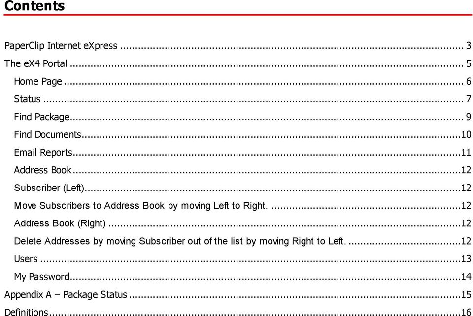 ..12 Move Subscribers to Address Book by moving Left to Right....12 Address Book (Right).