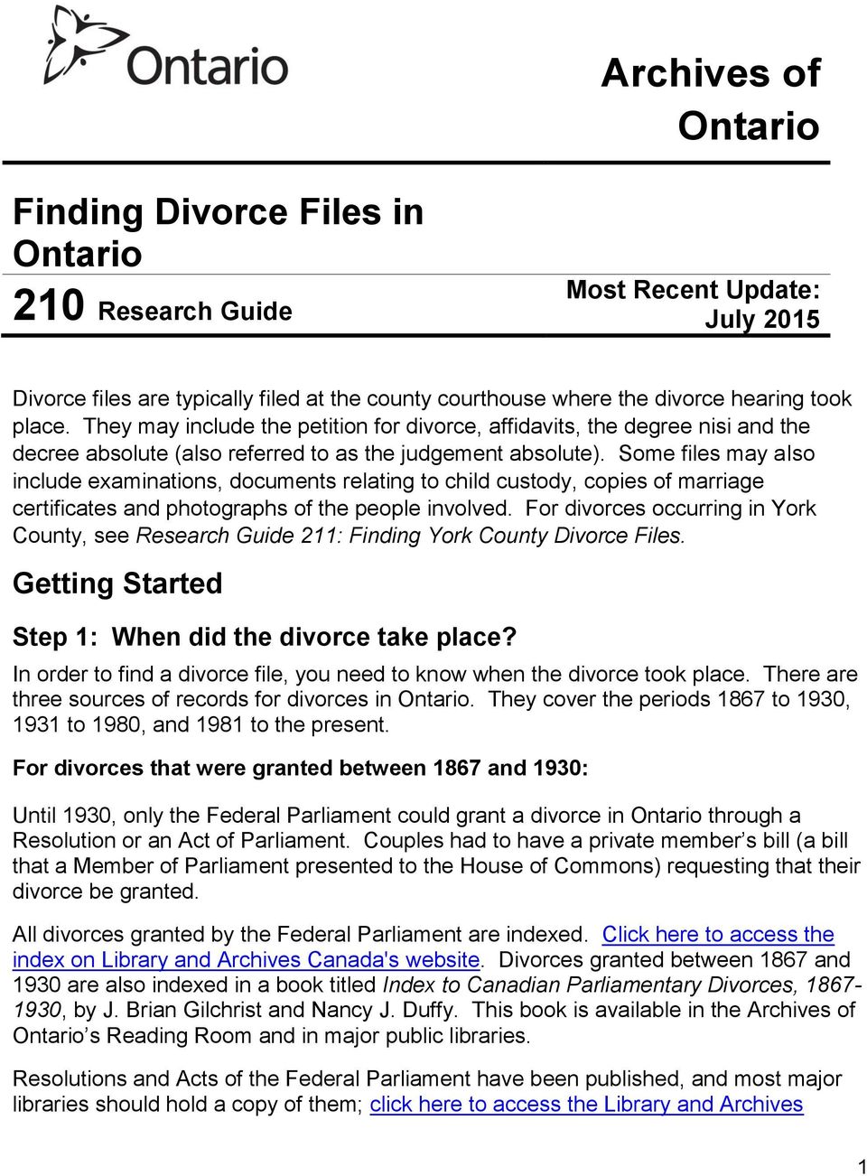 Introduction To Divorce