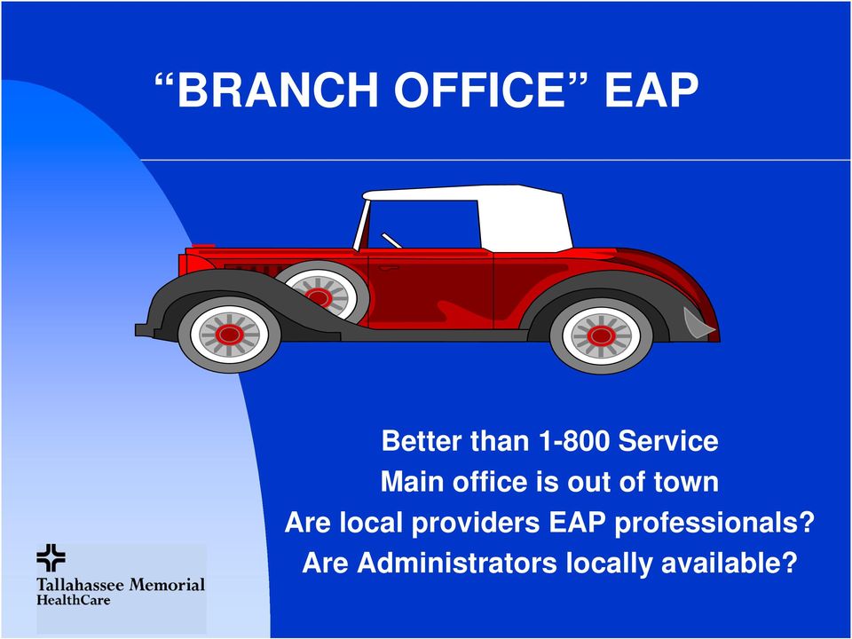 Are local providers EAP