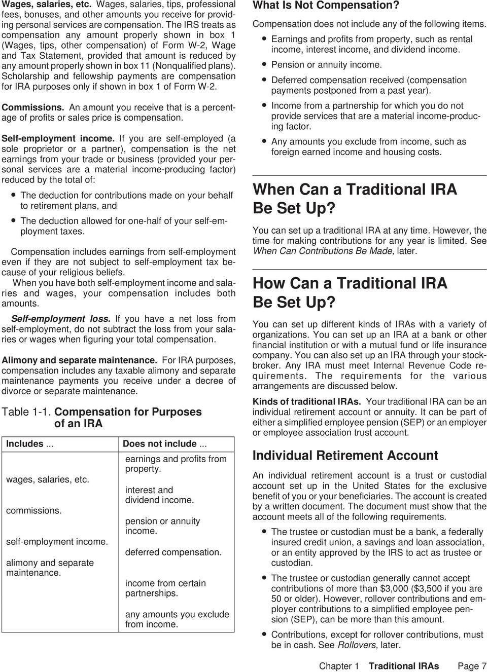 in box 11 (Nonqualified plans). Scholarship and fellowship payments are compensation for IRA purposes only if shown in box 1 of Form W-2. Self-employment income.