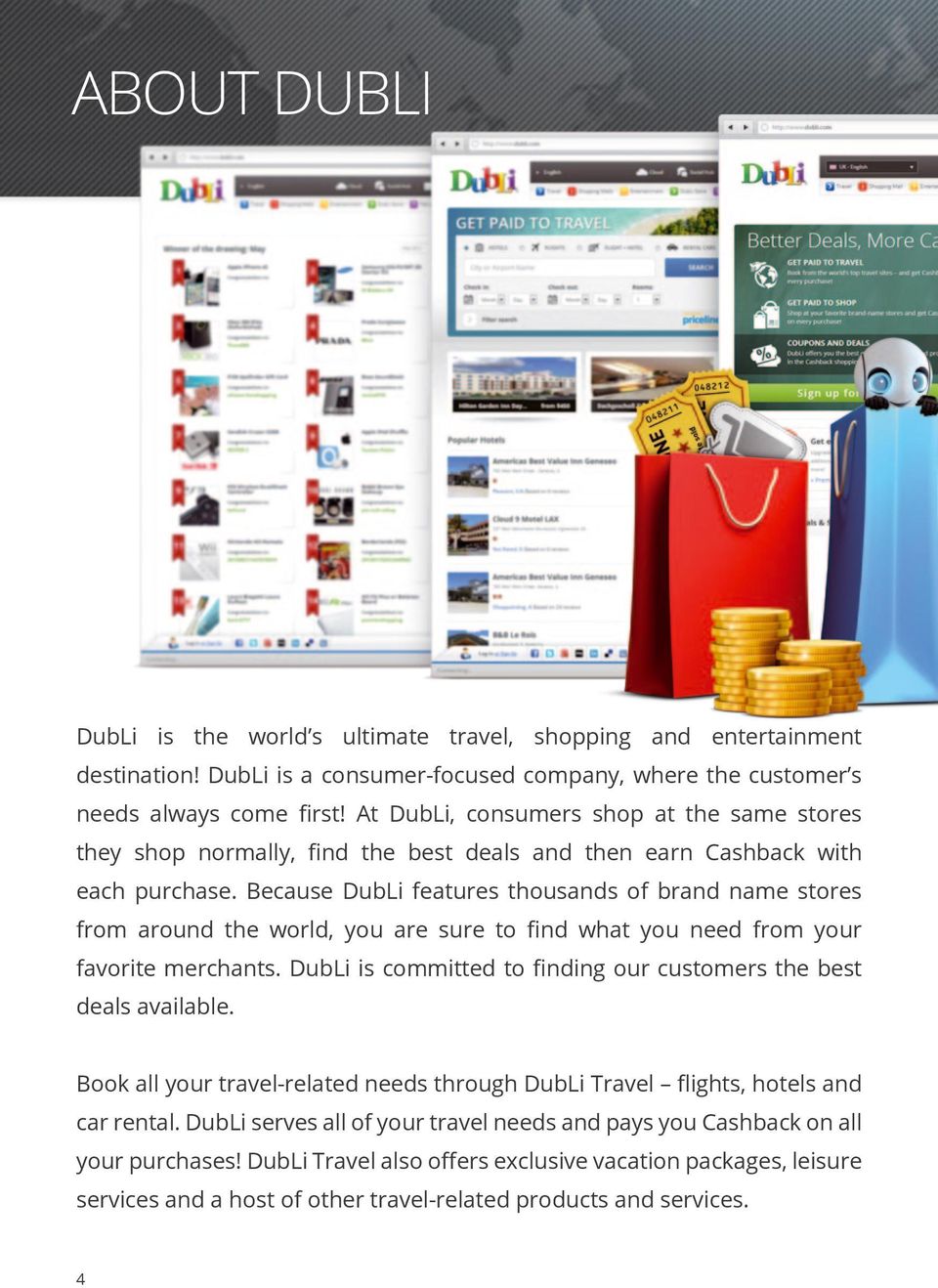 Because DubLi features thousands of brand name stores from around the world, you are sure to find what you need from your favorite merchants.