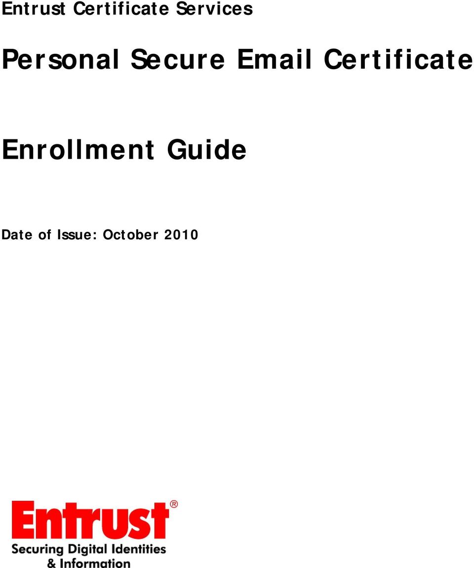 Email Certificate
