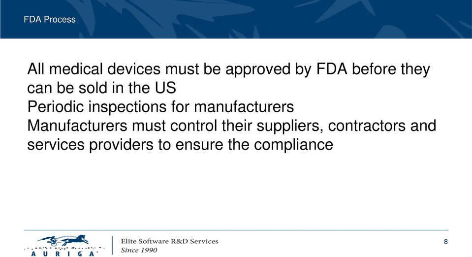 manufacturers Manufacturers must control their suppliers,