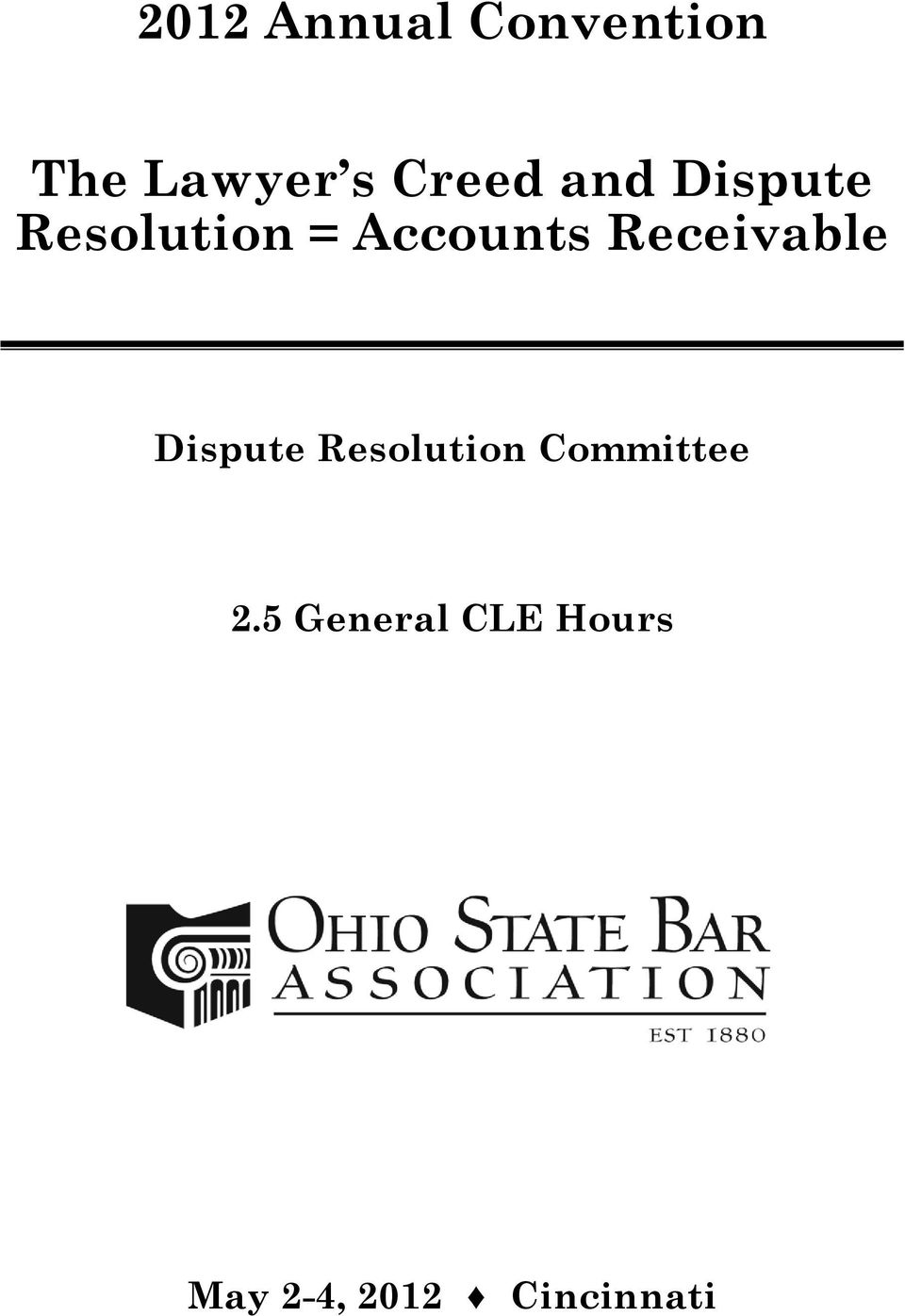 Receivable Dispute Resolution Committee