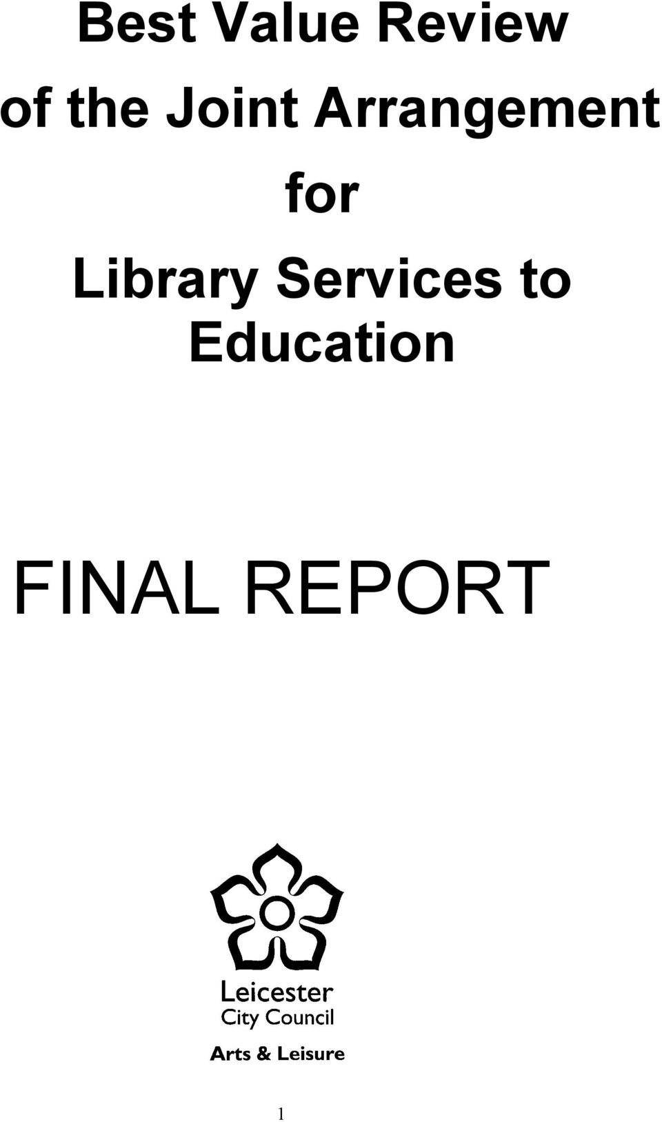 for Library Services