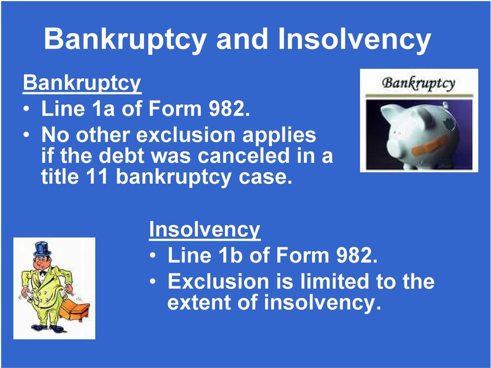 canceled in a title 11 bankruptcy case.