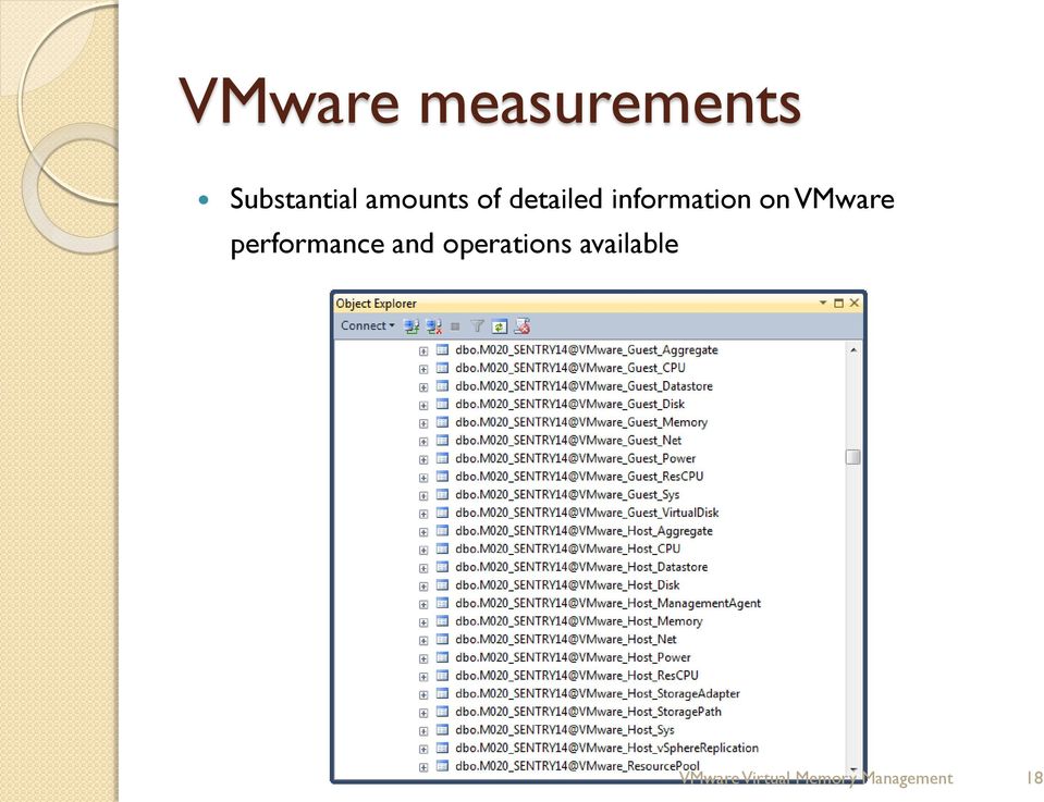 VMware performance and operations