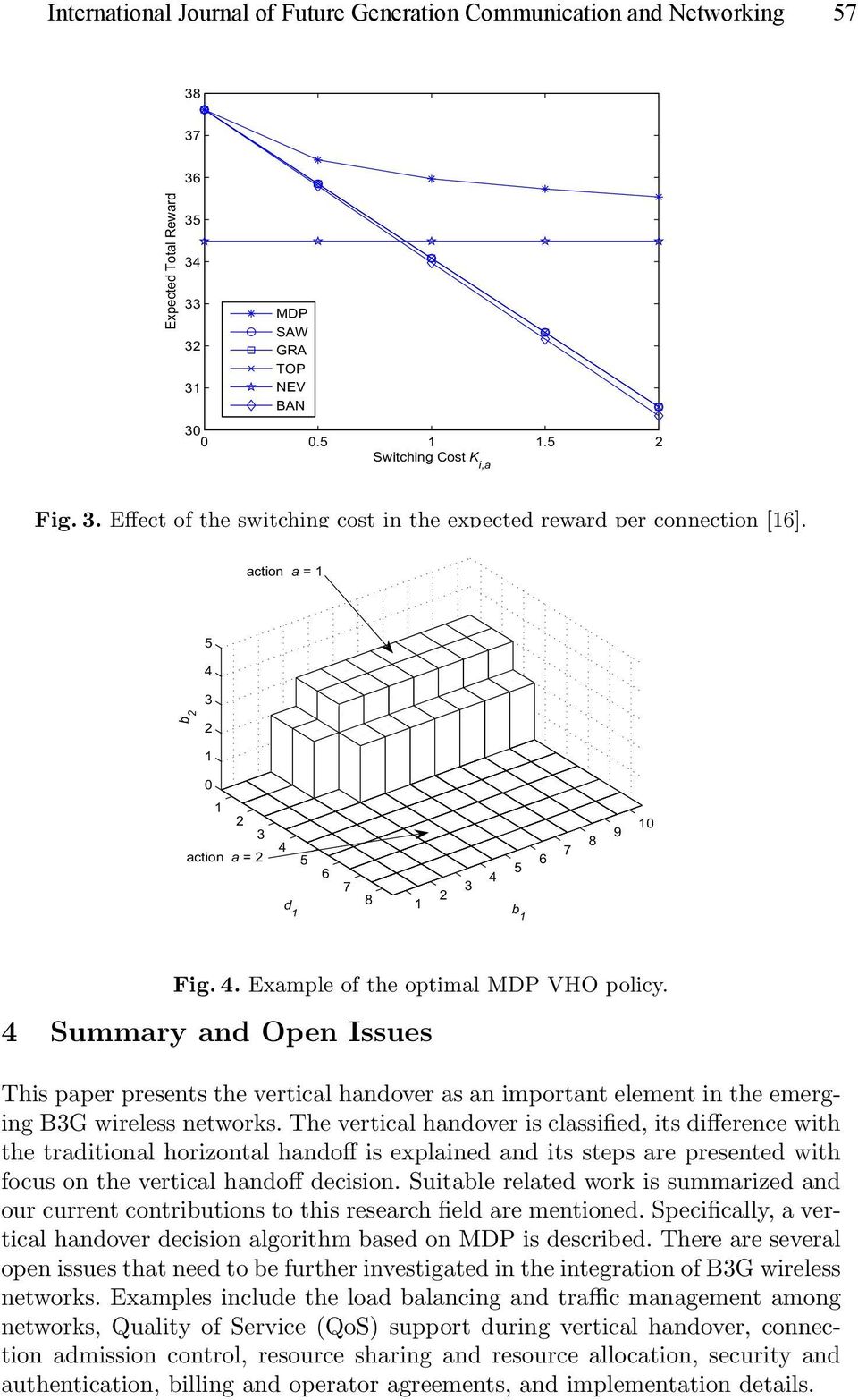 action a = 1 5 4 3 b 2 2 1 0 1 2 3 4 action a = 2 5 d 1 6 7 8 1 2 3 4 5 b 1 6 7 8 9 10 Fig.4. Example of the optimal MDP VHO policy.