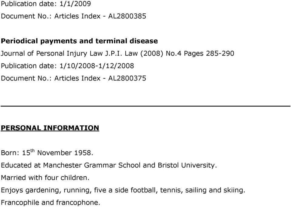 4 Pages 285-290 Publication date: 1/10/2008-1/12/2008 Document No.