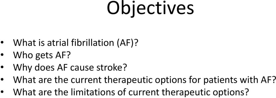 What are the current therapeutic options for