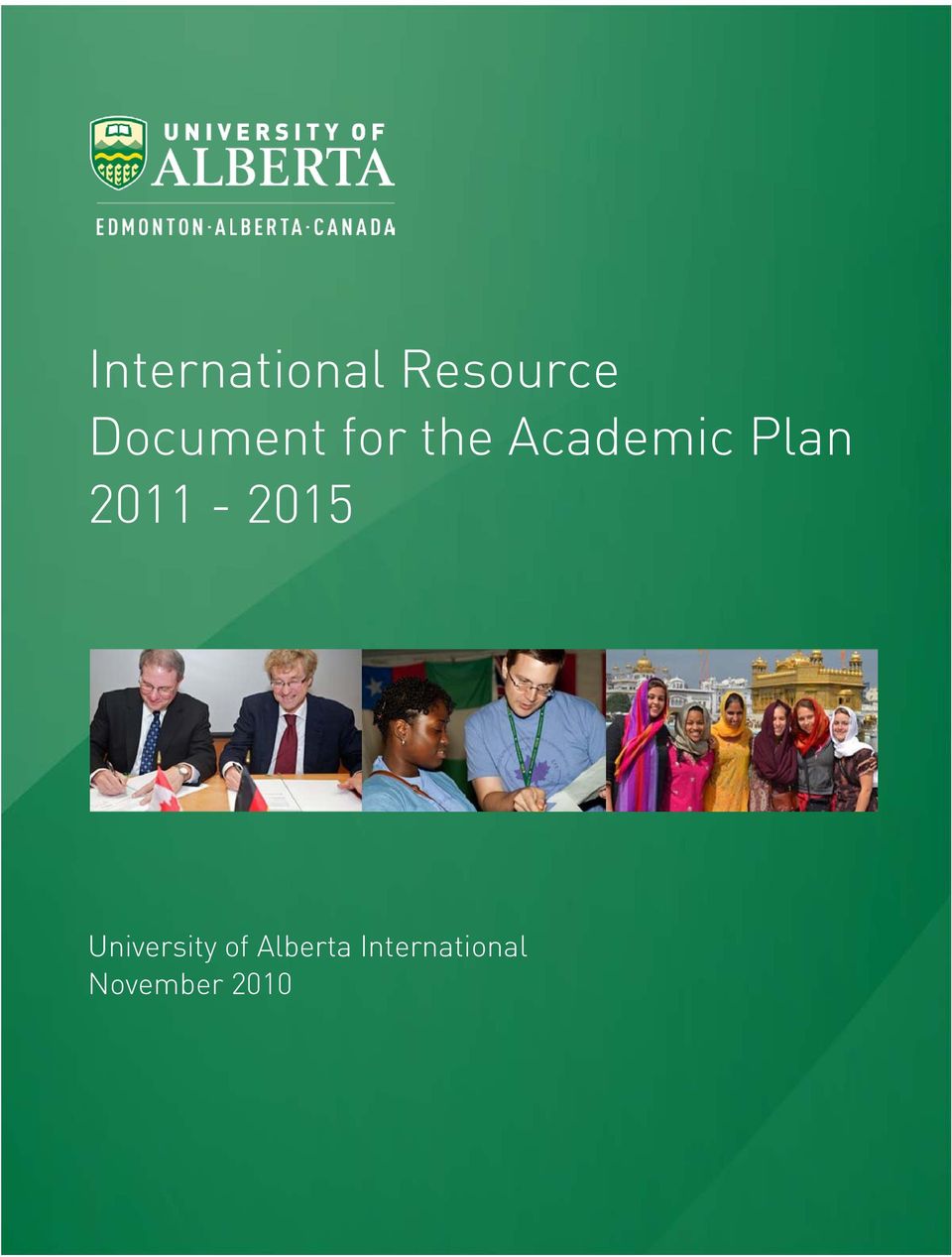 Plan 2011-2015 University of