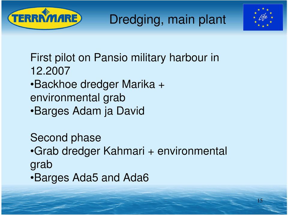 2007 Backhoe dredger Marika + environmental grab