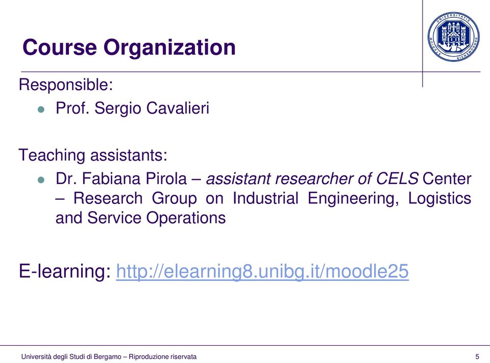 Fabiana Pirola assistant researcher of CELS Center Research
