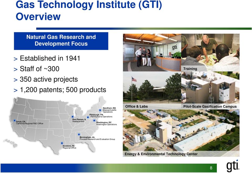 active projects > 1,200 patents; 500 products Training Office &