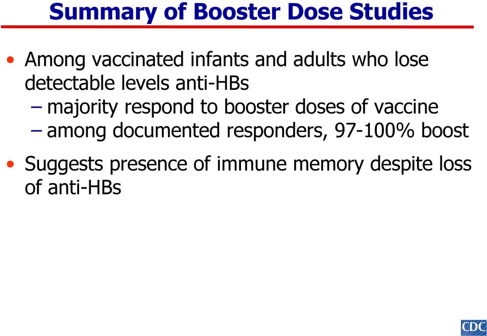 booster doses of vaccine among documented responders, 97-1%