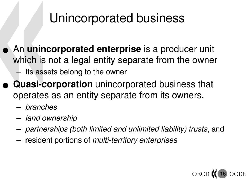 business that operates as an entity separate from its owners.