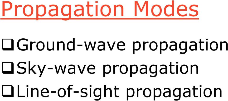 propagation Sky-wave