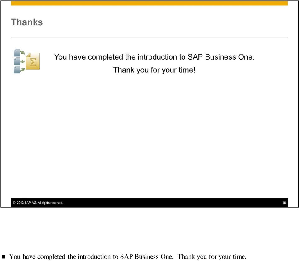 SAP Business One.