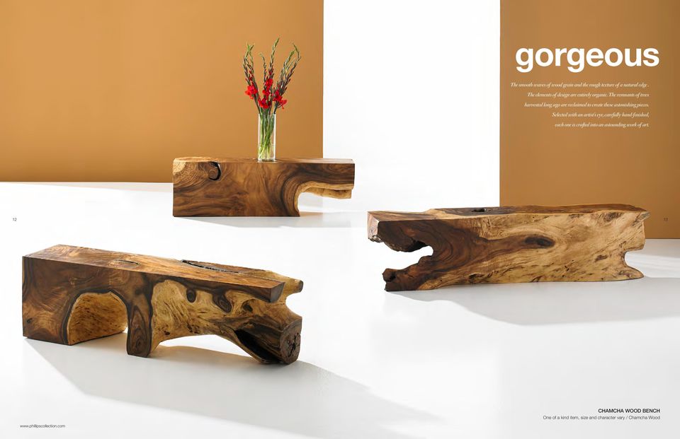 The remnants of trees harvested long ago are reclaimed to create these astonishing pieces.